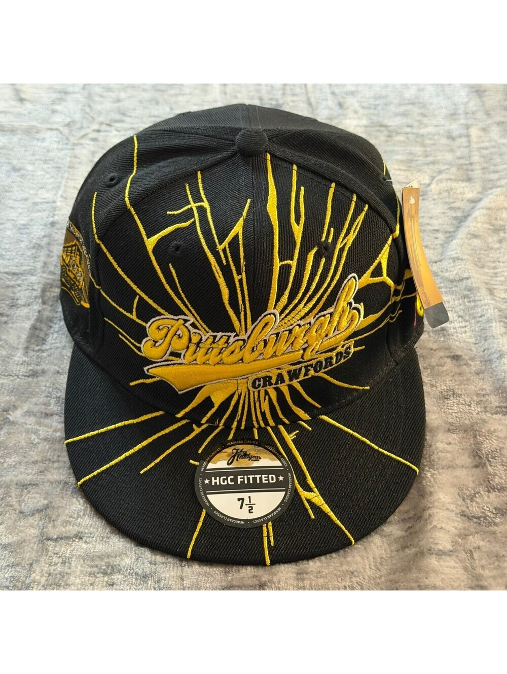 Pittsburgh Crawfords Headgear Classics Fitted Hat 7 1/2 Negro Leagues
